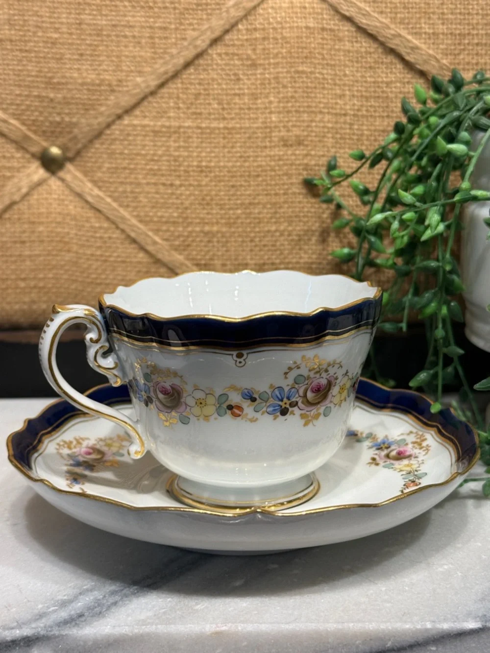Vintage Meissen cup and saucer
